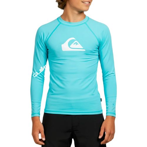Camiseta Lycra Infantil Quiksilver Surf All Times Azul-Q531T0008- -1-